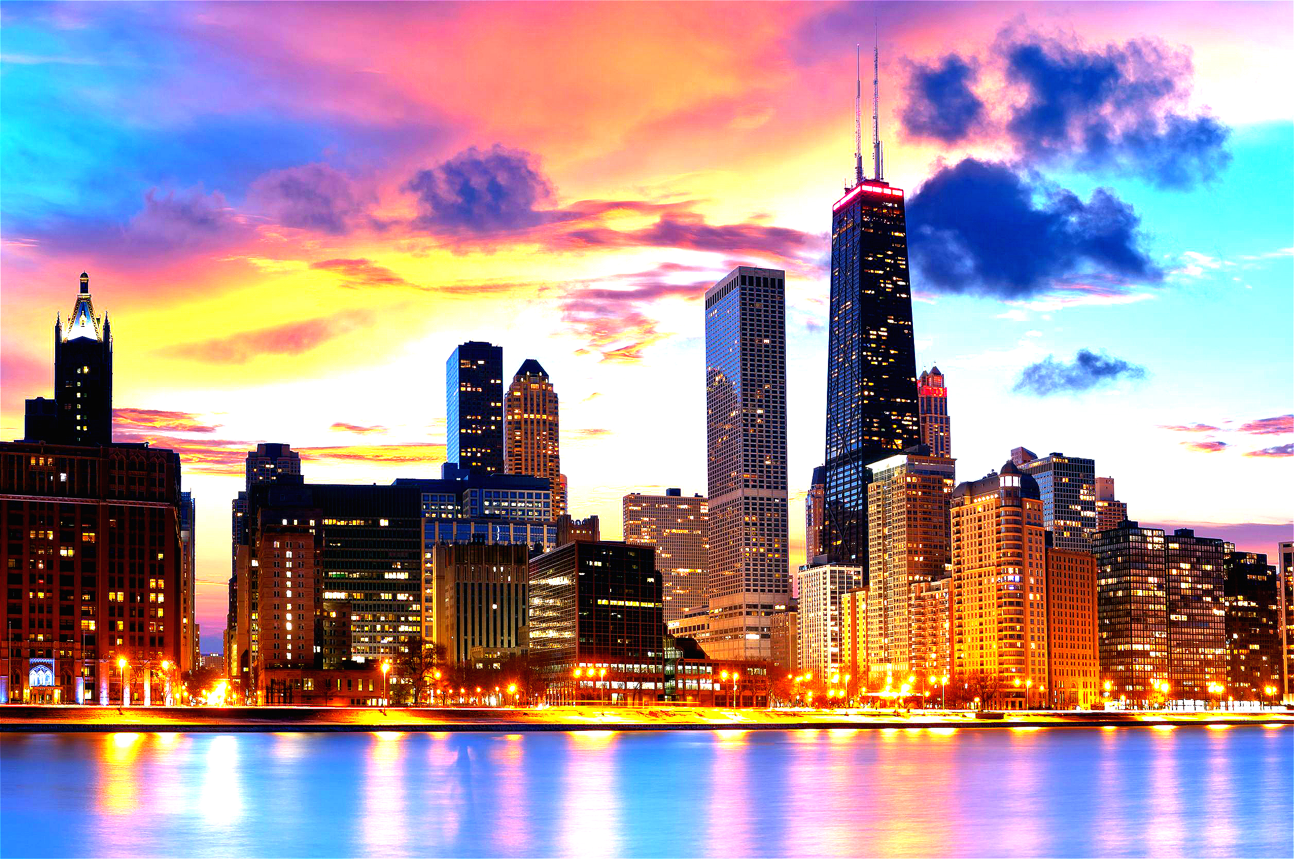chicago skyline  meitu